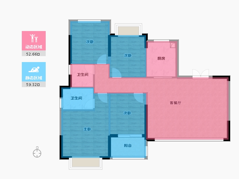 福建省-厦门市-厦门竞配建五缘橖月-101.55-户型库-动静分区