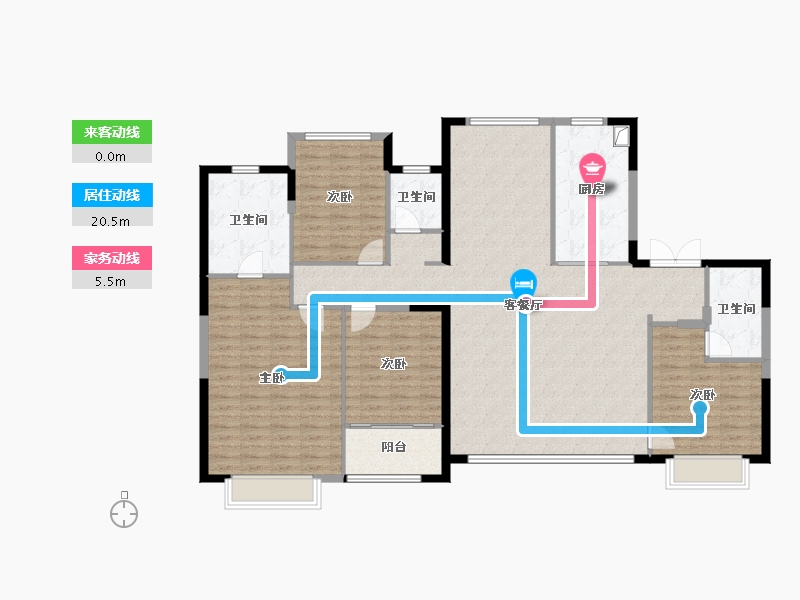 福建省-厦门市-厦门竞配建五缘橖月-153.00-户型库-动静线