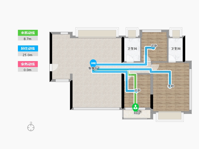 福建省-厦门市-建发五缘鲤-98.31-户型库-动静线