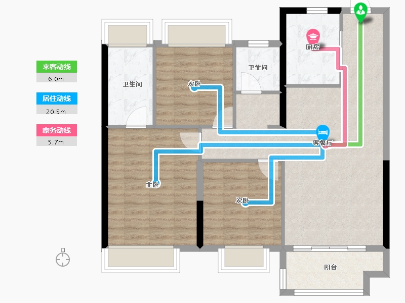 安徽省-合肥市-保利锦上-90.29-户型库-动静线