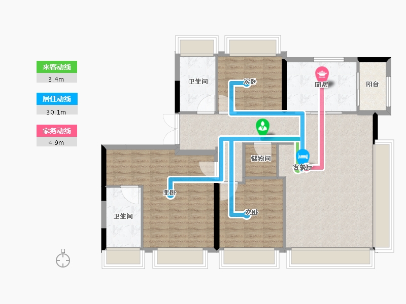 安徽省-合肥市-保利海上瑧悦-114.40-户型库-动静线