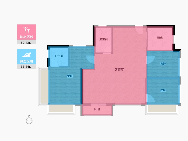 福建省-厦门市-建发五缘鲤-79.00-户型库-动静分区