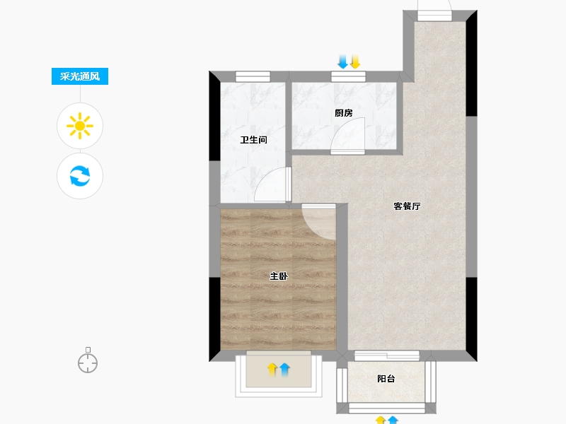 广西壮族自治区-南宁市-邕府·朱槿园-37.39-户型库-采光通风