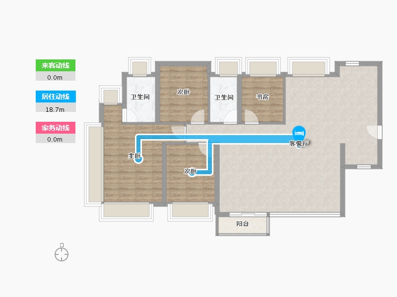 福建省-厦门市-建发五缘鲤-108.60-户型库-动静线