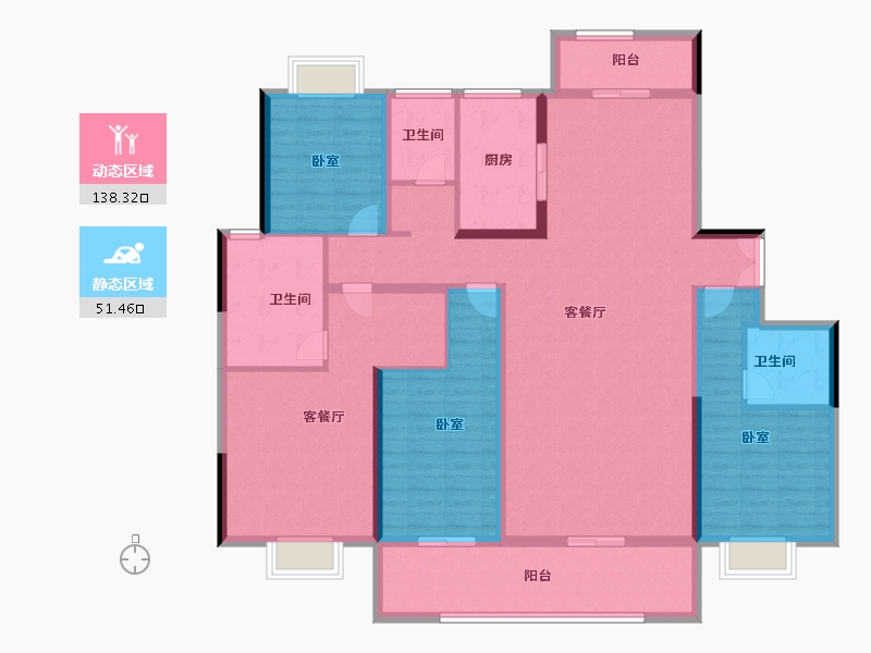 河南省-南阳市-宏景丰实苑-171.11-户型库-动静分区