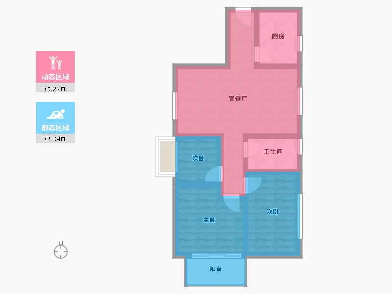 广东省-深圳市-衡山阁-14号楼-72.00-户型库-动静分区