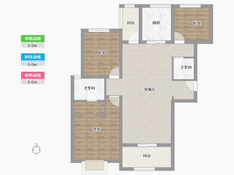 陕西省-西安市-金地中央公园-100.00-户型库-动静线