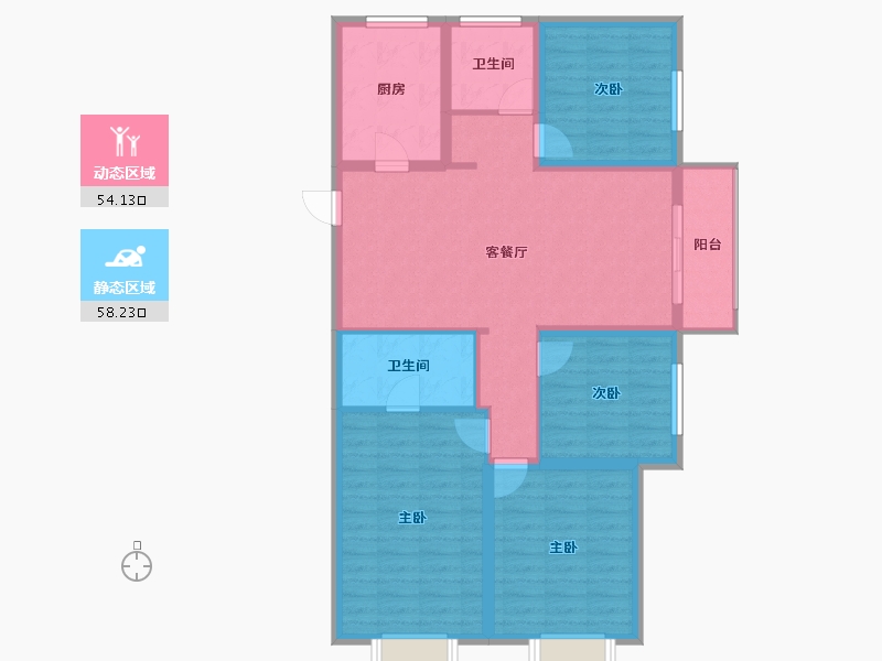 山西省-太原市-融超悦府-96.00-户型库-动静分区