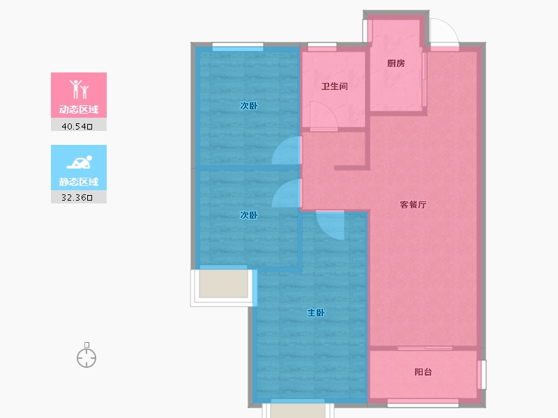 山西省-晋中市-阳光城文澜府2期-80.00-户型库-动静分区