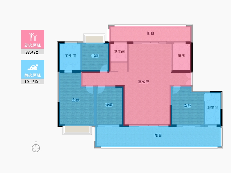 云南省-玉溪市-滇中植物园和园-148.00-户型库-动静分区