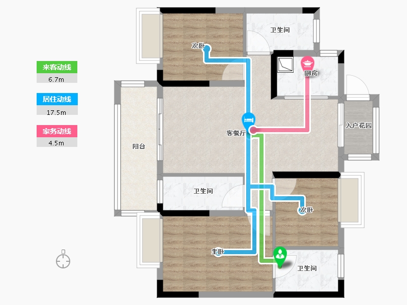 江西省-上饶市-中奥天悦-90.26-户型库-动静线