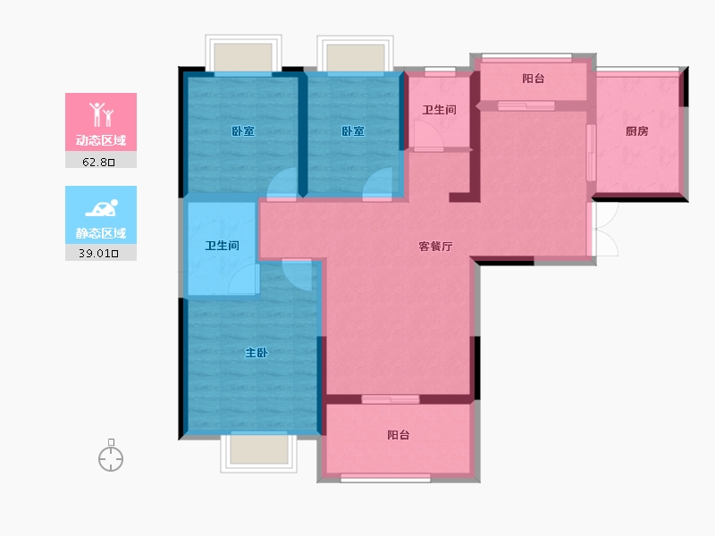 广东省-湛江市-西湖新村-89.88-户型库-动静分区