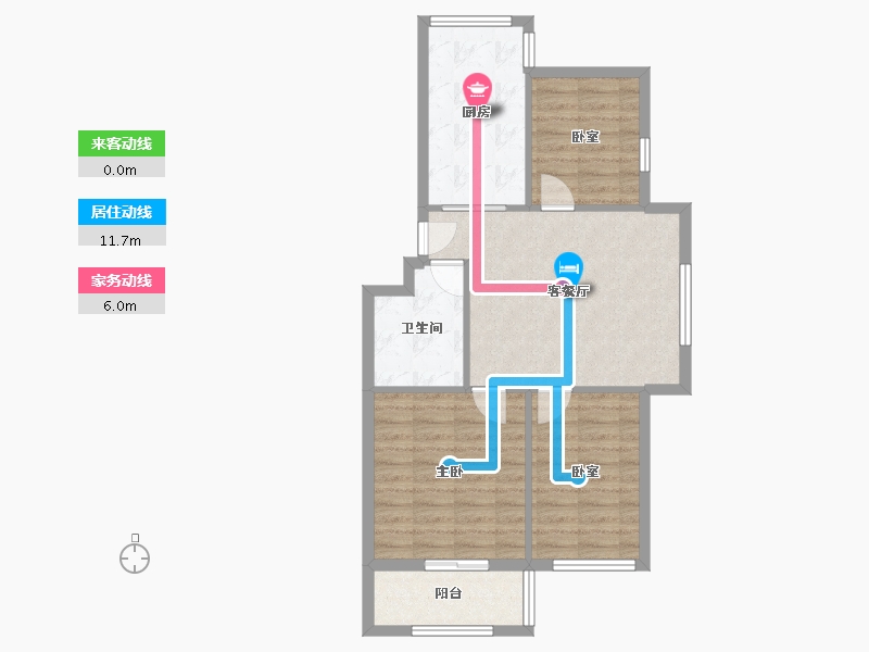 山东省-青岛市-太康家园-80.00-户型库-动静线