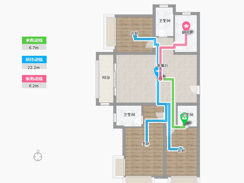 河南省-郑州市-亚星双河居-161.00-户型库-动静线