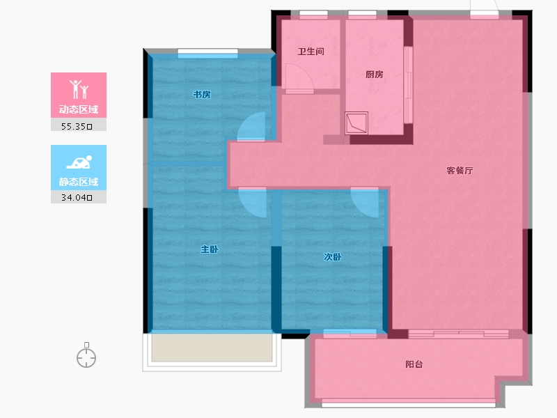 安徽省-宿州市-檀府-80.00-户型库-动静分区