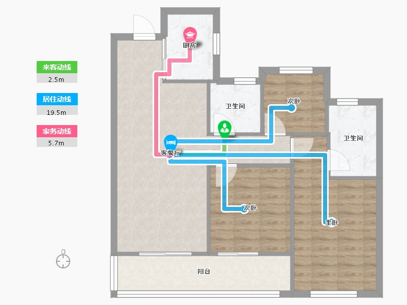 浙江省-杭州市-融智创城-79.06-户型库-动静线