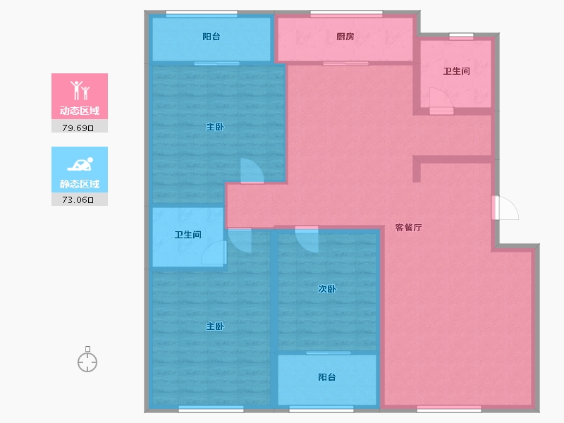 山东省-潍坊市-普兰银河花园E区-139.20-户型库-动静分区