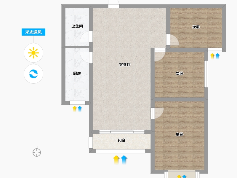 河北省-保定市-中山首府-81.32-户型库-采光通风