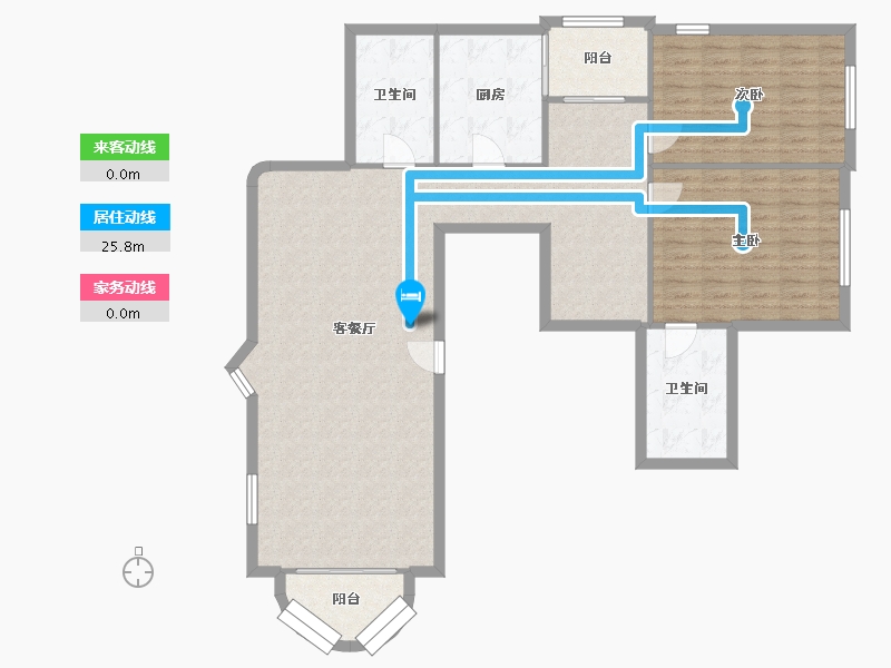 天津-天津市-风范新苑-118.22-户型库-动静线