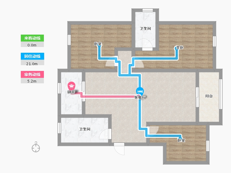 山东省-德州市-华夏新城-C区-114.00-户型库-动静线