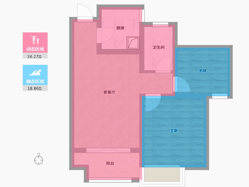 安徽省-阜阳市-宝龙小区-56.00-户型库-动静分区