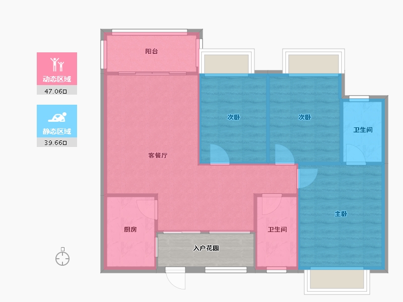 广东省-广州市-大城云山-81.37-户型库-动静分区