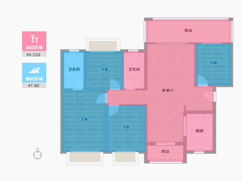 广东省-佛山市-金融街金悦府-101.60-户型库-动静分区