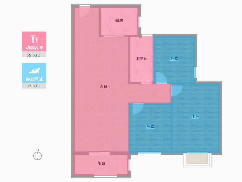 河南省-郑州市-亚太明珠-88.00-户型库-动静分区