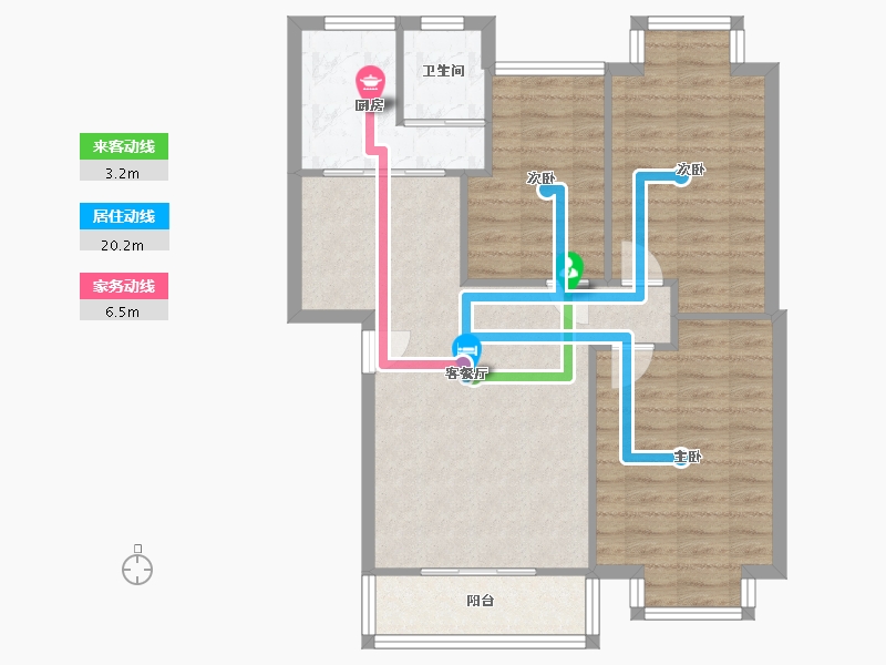 湖南省-长沙市-长沙矿山研究院-二村-71.20-户型库-动静线