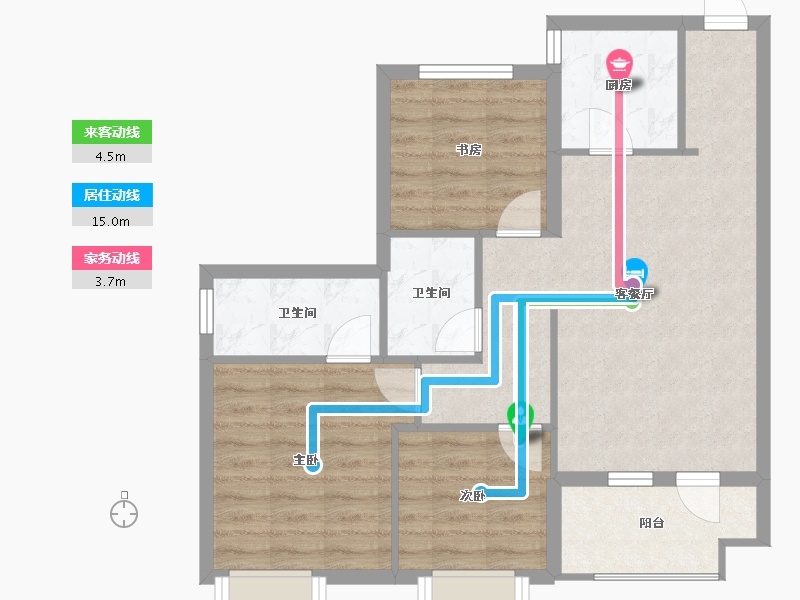 河北省-保定市-翰林郡府-89.47-户型库-动静线