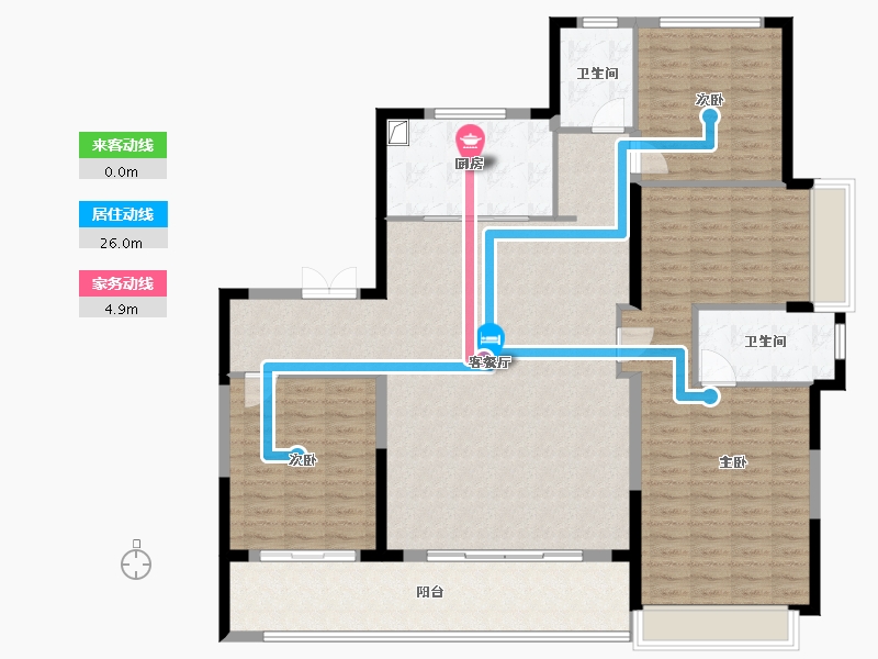 浙江省-温州市-招商保利天樾玺-155.00-户型库-动静线