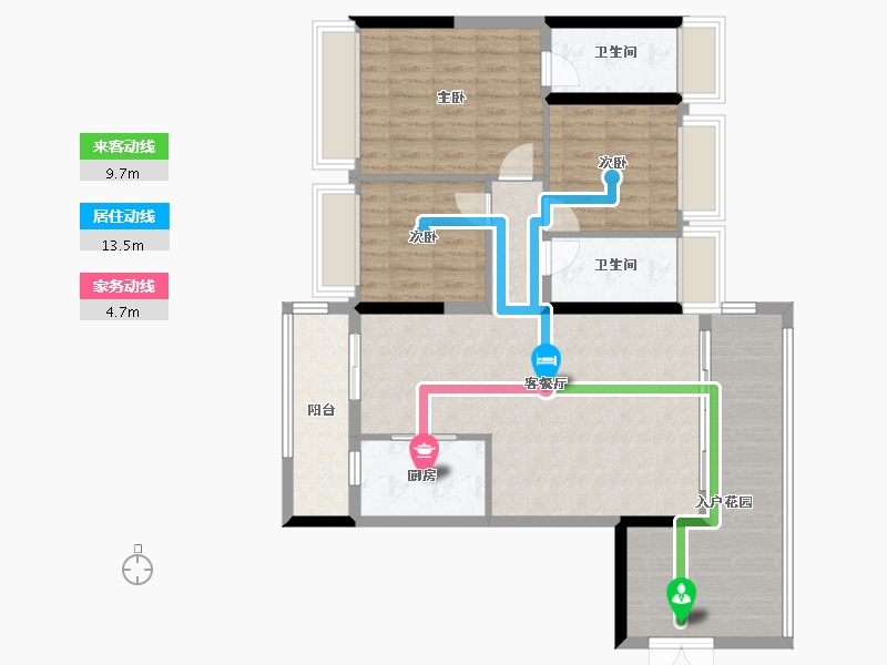 广东省-揭阳市-幸福里二期-100.80-户型库-动静线