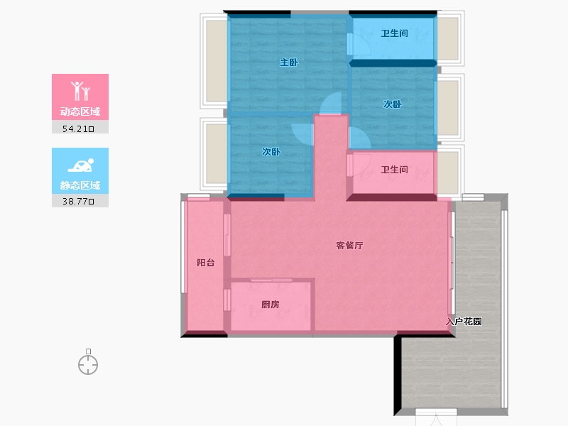 广东省-揭阳市-幸福里二期-100.80-户型库-动静分区