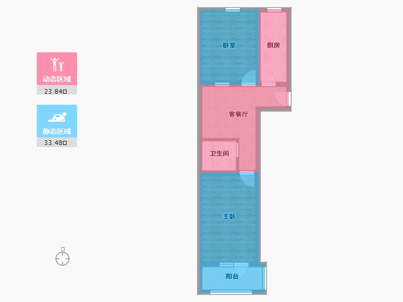 北京-北京市-五芳园-48.06-户型库-动静分区