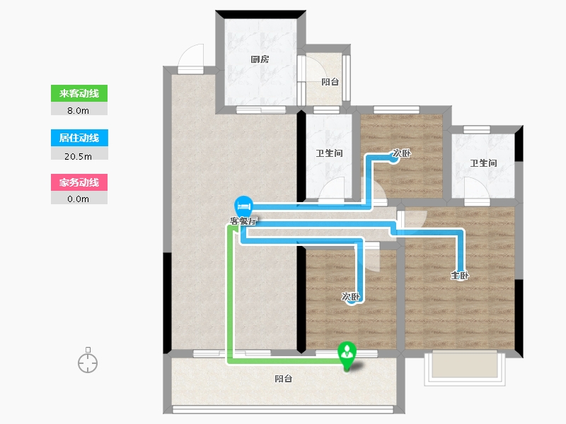 云南省-玉溪市-邦泰-92.80-户型库-动静线