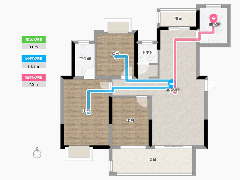 江西省-上饶市-恒丰明月府-92.32-户型库-动静线