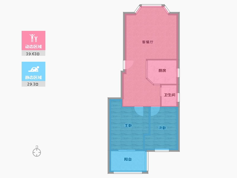 湖南省-长沙市-翠林雅苑-67.15-户型库-动静分区