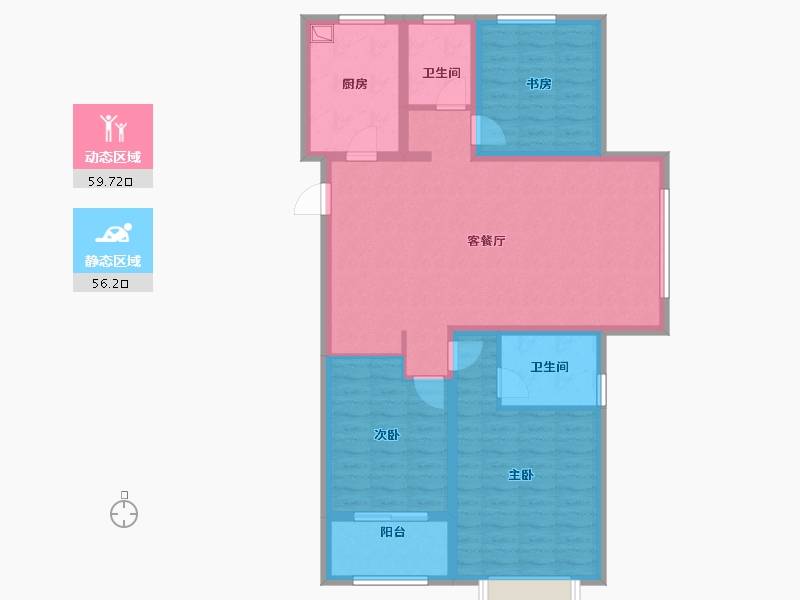 山东省-德州市-振华领秀城-104.00-户型库-动静分区