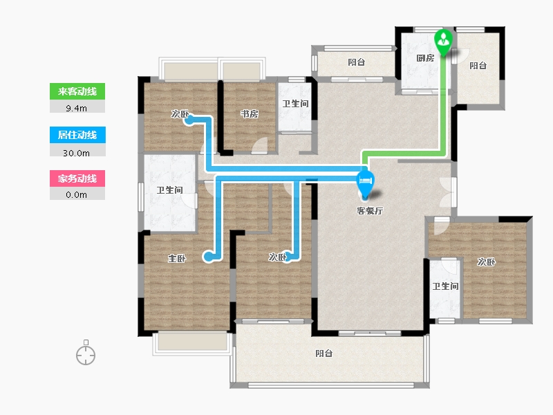 广东省-梅州市-碧桂园东湾国际-188.00-户型库-动静线