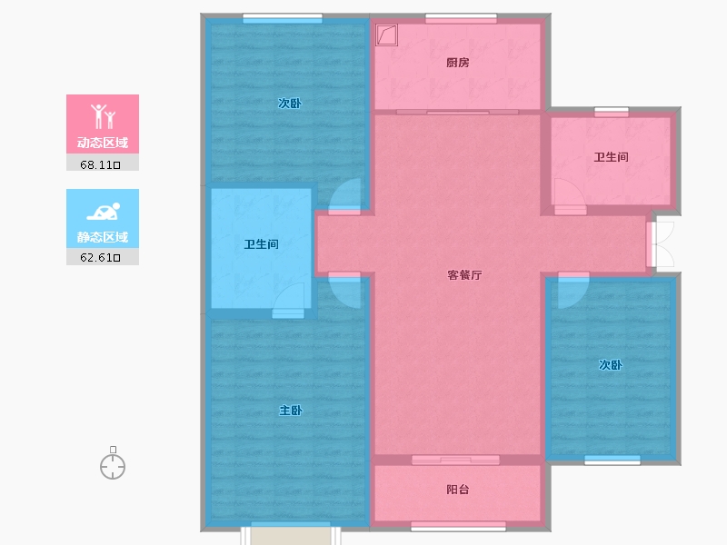 河北省-石家庄市-高远森林城-117.80-户型库-动静分区