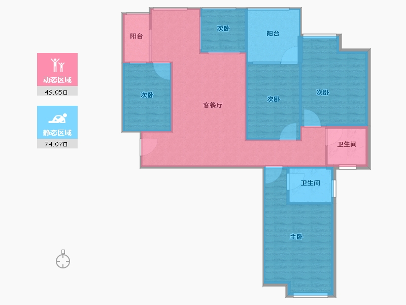 四川省-成都市-空港16区-114.00-户型库-动静分区