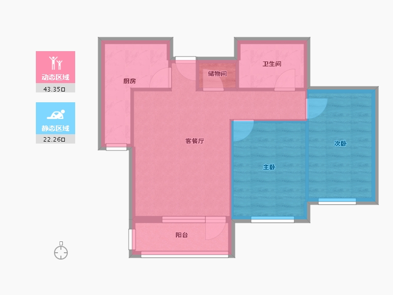 北京-北京市-丰台区文体路38号院-52.00-户型库-动静分区