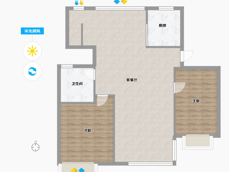 山东省-威海市-海泰庄园-138.06-户型库-采光通风