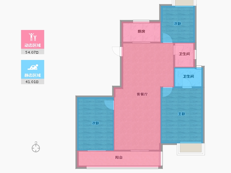 湖北省-黄石市-湖山新城-93.39-户型库-动静分区