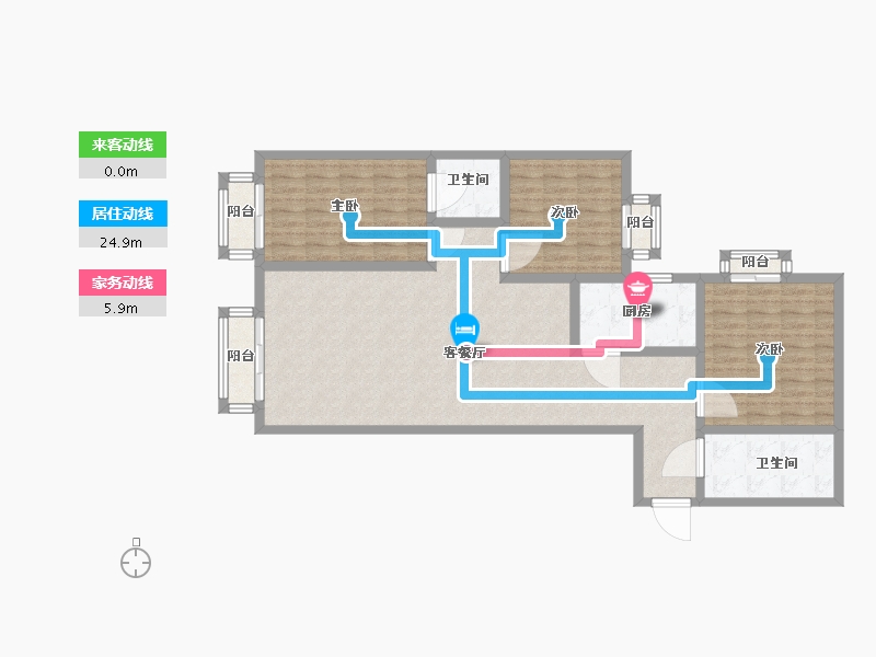 北京-北京市-海赋国际-B座-115.20-户型库-动静线