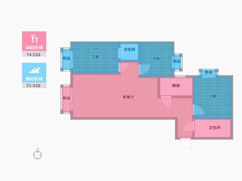 北京-北京市-海赋国际-B座-115.20-户型库-动静分区