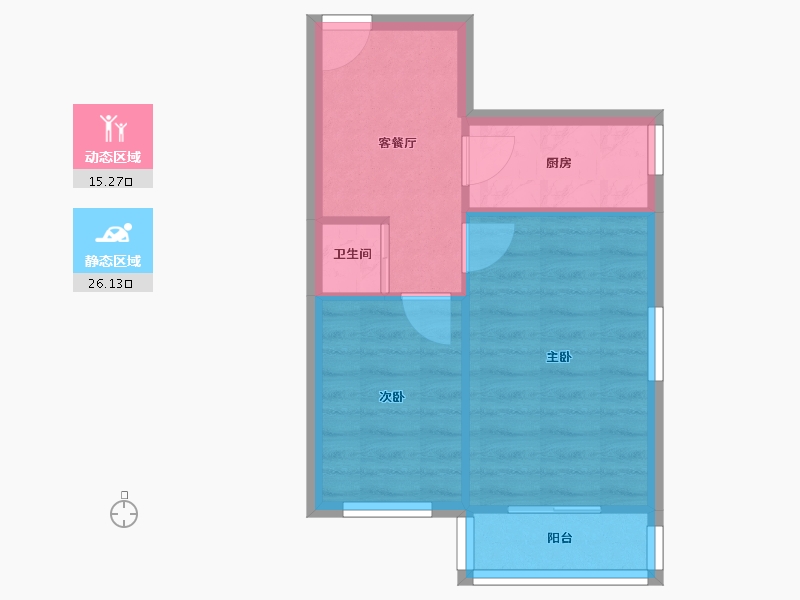 北京-北京市-农影小区-40.00-户型库-动静分区