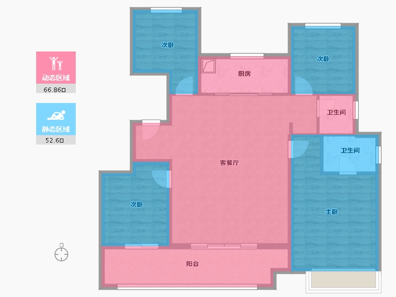 山东省-德州市-泽信云筑-115.34-户型库-动静分区