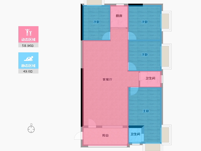 广东省-汕尾市-富汇城-101.28-户型库-动静分区