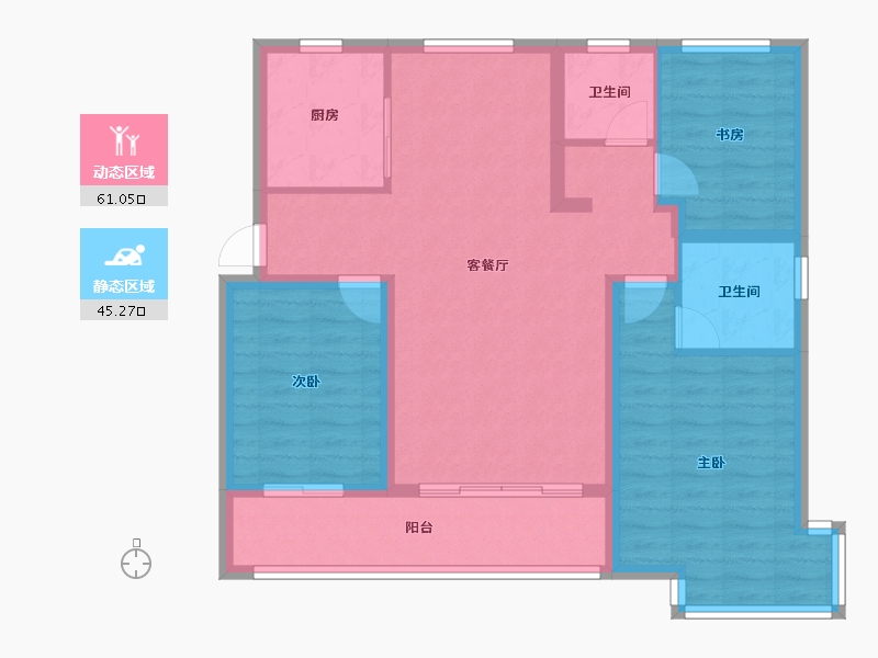 山西省-运城市-河东故事-104.74-户型库-动静分区